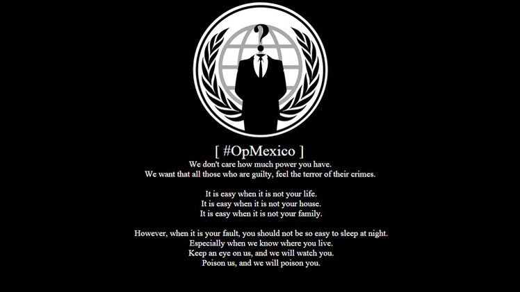Anonymous ataca webs mexicanas en protesta por el caso Iguala