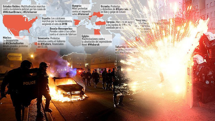 Infografía: Las protestas que conmocionaron al mundo en 2014