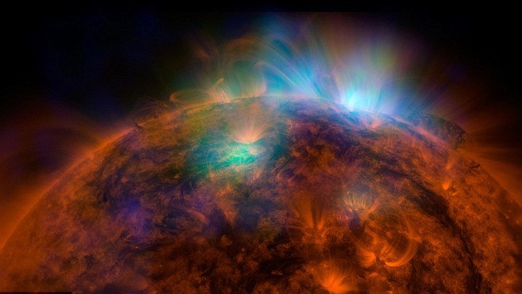 NASA publica una imagen impresionante de emisiones de rayos X en la superficie solar