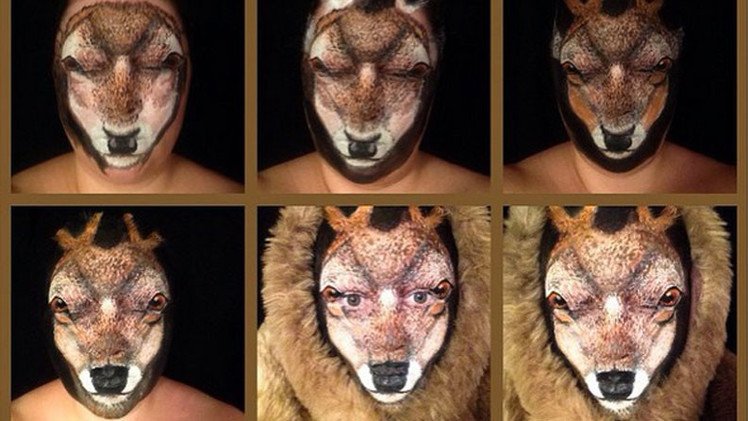 Increíbles transformaciones: se convierte en 'bestias humanas' a punta de maquillaje