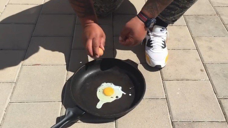 Así se fríen huevos en Australia