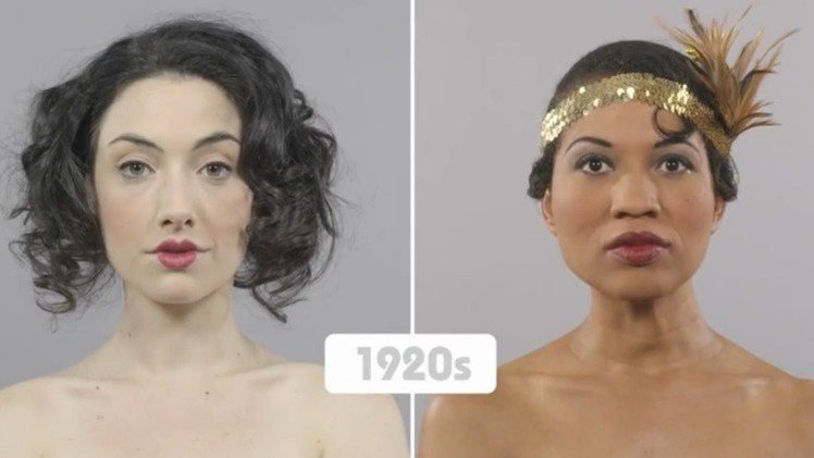 La doble cara de un siglo de belleza femenina en 60 segundos