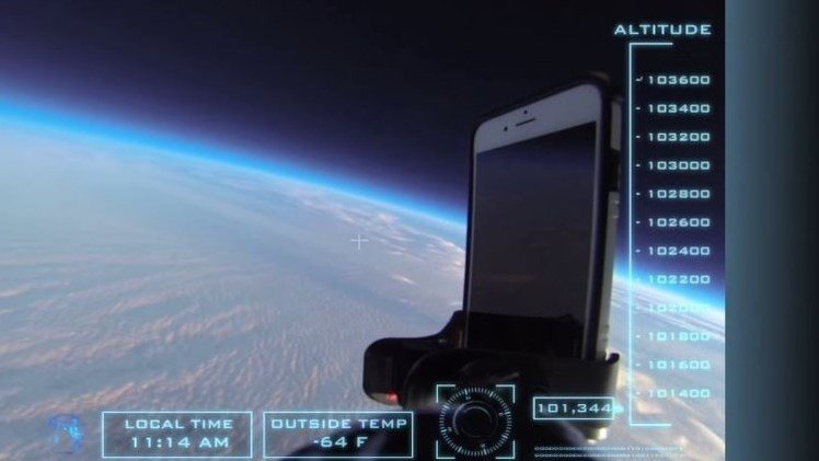 El iPhone 6 acude a la llamada celestial: Resiste un viaje de ida y vuelta a la estratosfera