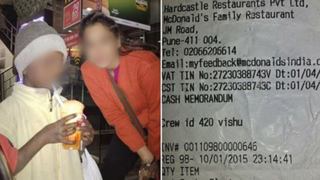 McDonald's echó a un niño pobre de su restaurante en la India