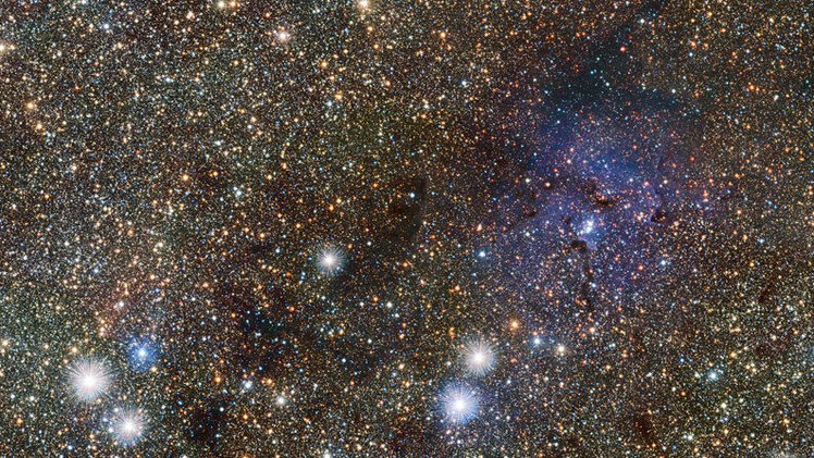 El telescopio VISTA obtiene impresionantes fotos de estrellas ubicadas tras la Vía Láctea