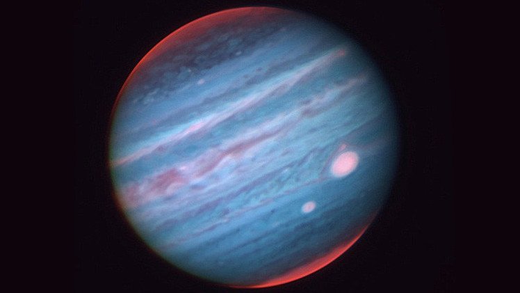 La Gran Mancha Roja de Júpiter se vuelve blanca en una nueva imagen infrarroja