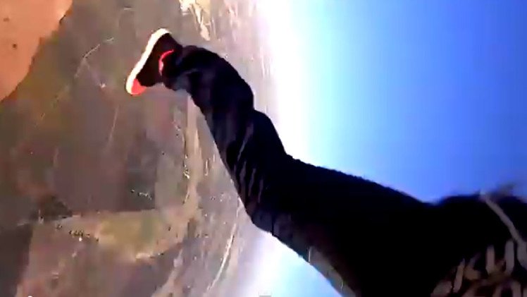 ¿Cómo se ve el mundo en caída libre accidental desde 1.300 metros de altura?