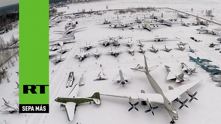 Espectaculares imágenes del 'cementerio de aviones' en Rusia