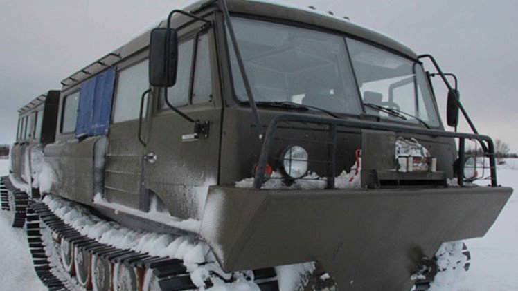 La brigada ártica rusa adopta 'monstruosos' habitáculos todoterreno de orugas