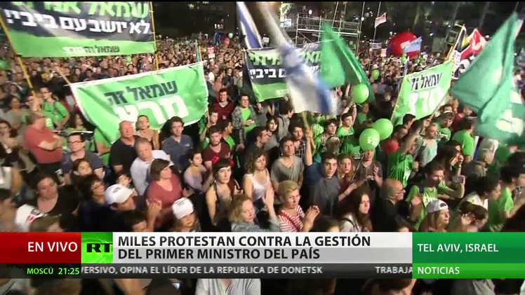 Miles de personas se manifiestan en Tel Aviv contra el gobierno de ...