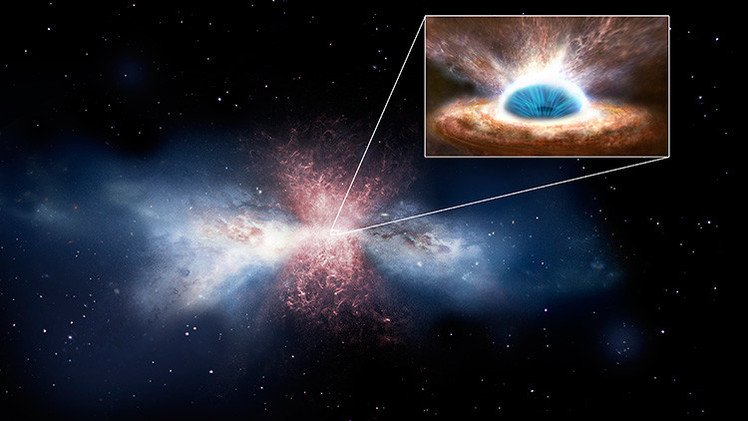 Observan un agujero negro que acaba con el gas del que surgen las estrellas de la galaxia