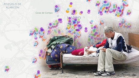 España: Crean un mapa virtual que revela el alcance de la lucha contra los desahucios