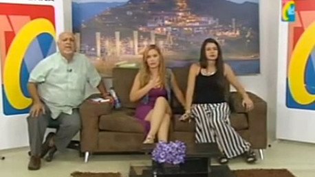 Así se vivió en un programa de TV en directo el fuerte sismo en Colombia