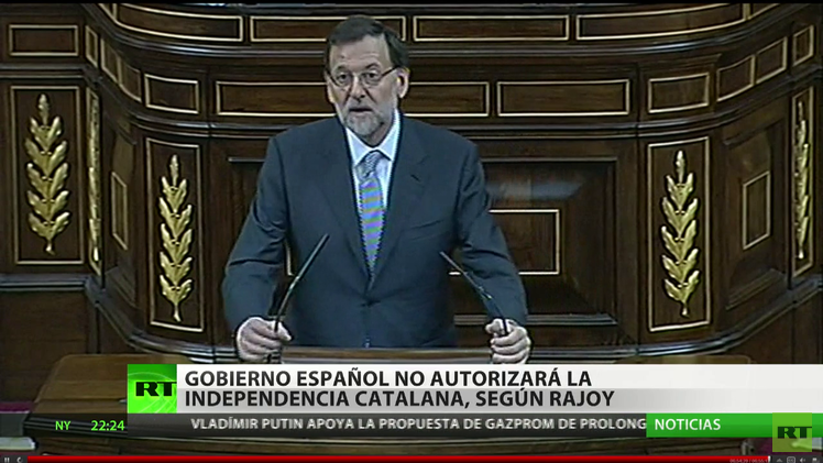 Rajoy: "El Gobierno de España no autorizará la independencia catalana"