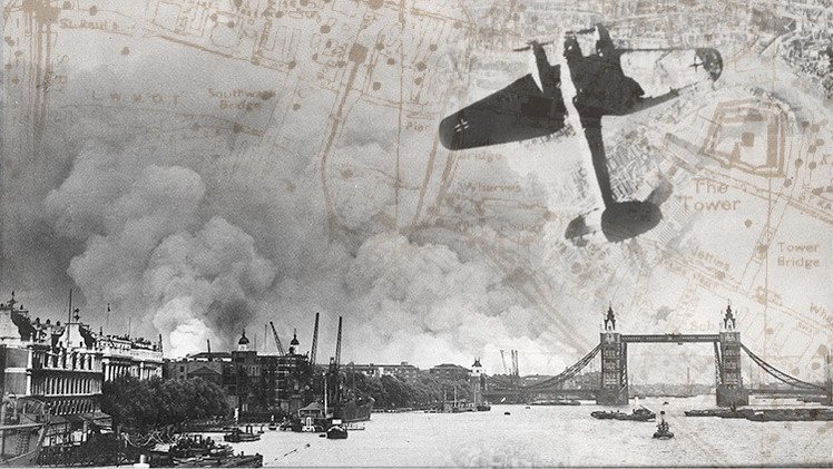 El impresionante mapa que muestra todas las bombas nazis que cayeron sobre Londres