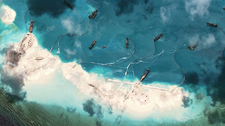 Fotos: La sorprendente creación de islas artificiales por China en el mar en disputa