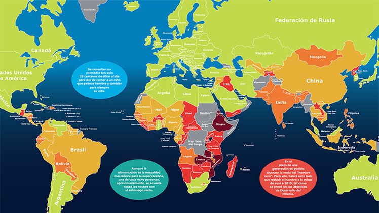 Mapa mundial del hambre: América Latina mejora sus niveles