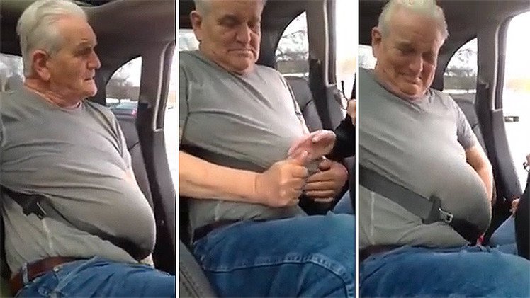El video de un hombre atrapado en un coche que hace reír a millones
