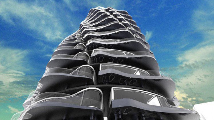 Video, Fotos: El edificio futurista giratorio con vistas panorámicas cambiantes
