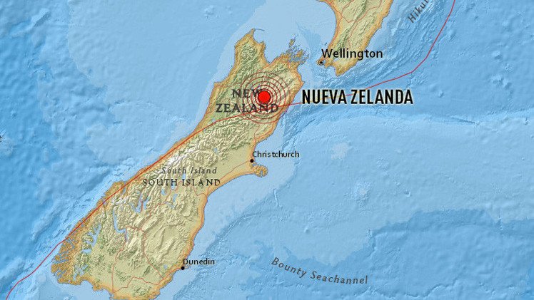 Un sismo de magnitud 6,3 sacude Nueva Zelanda