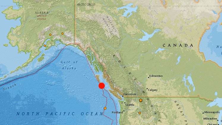 Un sismo de 6,1 sacude Canadá 