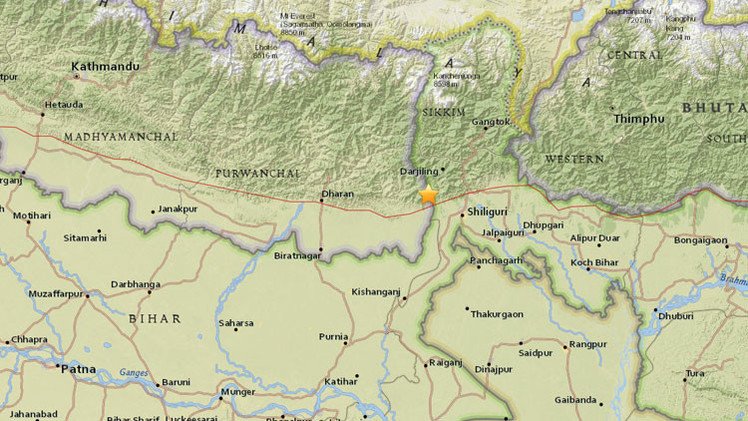 Un sismo de magnitud 5,1 se registra en la India