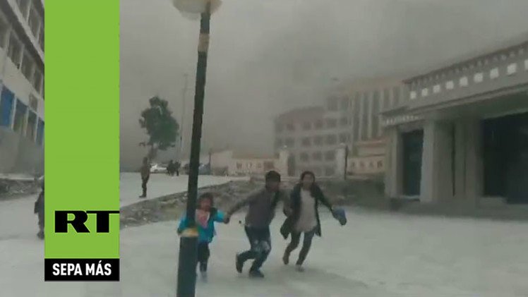 Testigos graban el inicio del dramático terremoto en el Tíbet