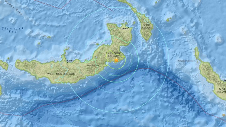 Un terremoto de magnitud 6,8 sacude Papúa Nueva Guinea