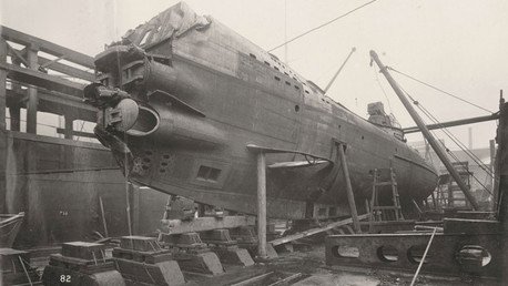 Sensacionales fotografías de un sumergible alemán de la Primera Guerra Mundial