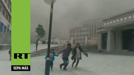 Testigos graban el inicio del dramático terremoto en el Tíbet
