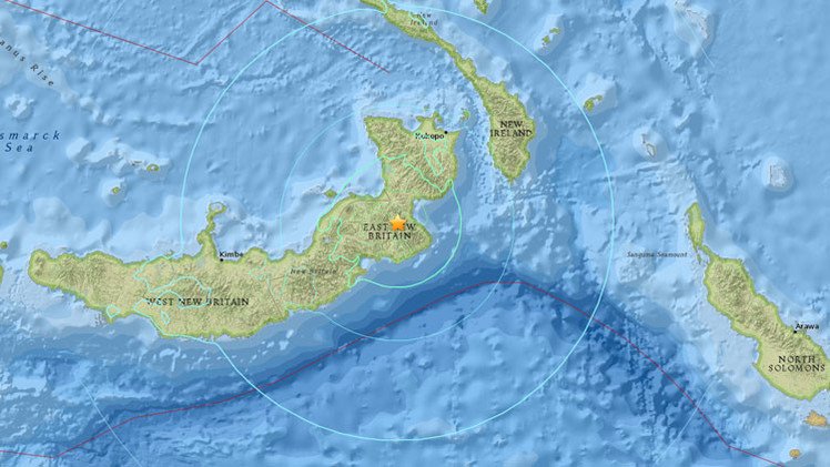Se registra fuerte sismo en Papúa Nueva Guinea, el segundo en los últimos dos días