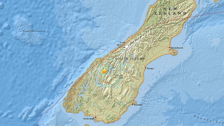 Un sismo de magnitud 5,8 sacude Nueva Zelanda