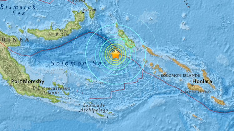  Alerta de tsunami tras un terremoto de magnitud 7,2 en Papúa Nueva Guinea 