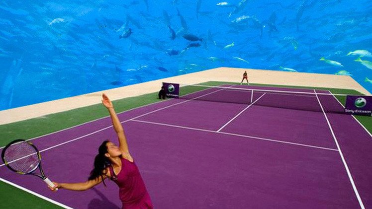 Fotos: Dubái podría tener el primer estadio de tenis bajo el agua en el mundo