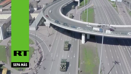 El ensayo final del #DíaDeLaVictoria70 en Moscú a vista de dron 
