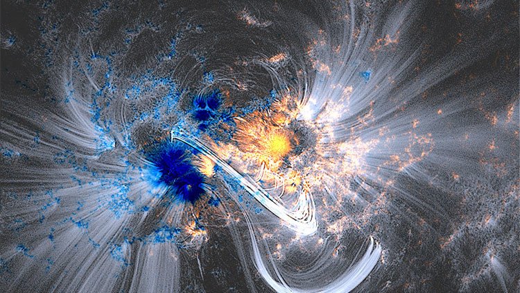 La NASA crea una imagen del campo magnético solar como nunca se había visto 