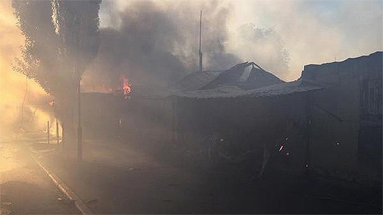 Video, Foto: El mercado de Donetsk es alcanzado por nuevos ataques ucranianos
