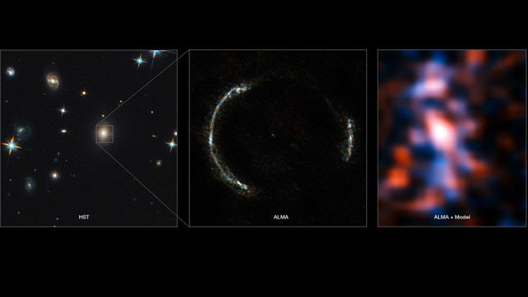 Captan imágenes detalladas de una galaxia enorme al borde del universo