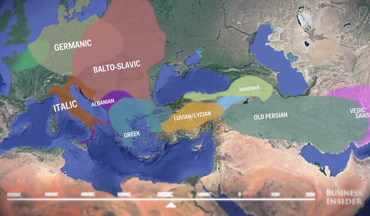 La evolución de las lenguas europeas en los últimos 8.000 años