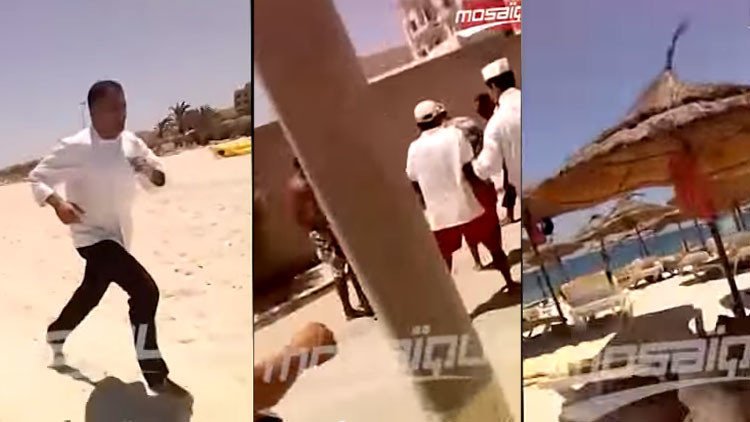 Un turista grabó el momento del atentado terrorista en Túnez 