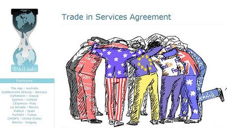 WikiLeaks filtra planes secretos del tratado TISA para controlar servicios a nivel mundial