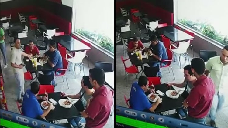 Nueva estrategia de robos: Cámaras de vigilancia graban asalto silencioso en un restaurante 