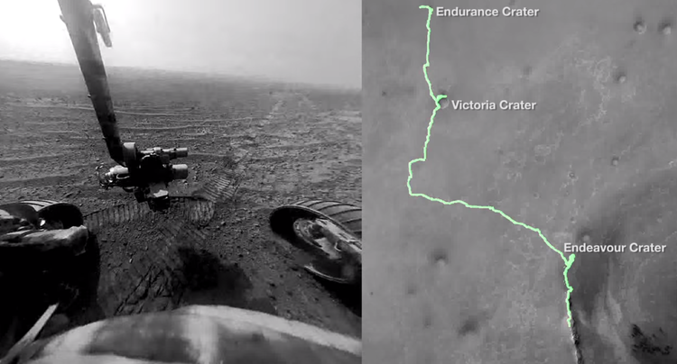 El maratón del robot de la NASA en Marte en 8 minutos