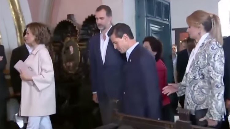 Se vuelve viral el video en el que la primera dama se enoja en público con Peña Nieto