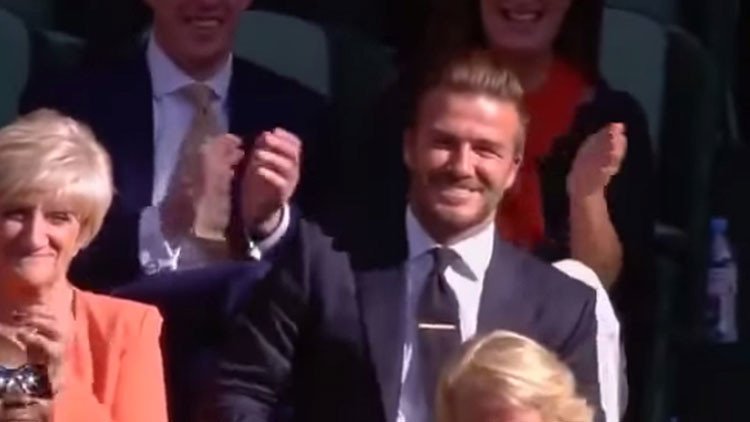 El día en que David Beckham se convirtió en recogepelotas en Wimbledon 