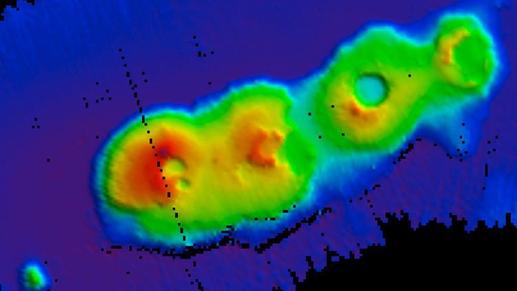 Descubren por casualidad gigantes volcanes submarinos frente a las costas de Australia