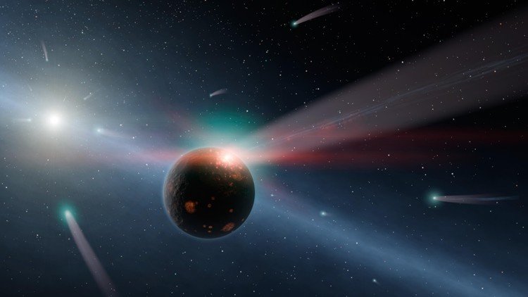 ¿Qué pasaría si un cometa gigante chocara contra el Sol?