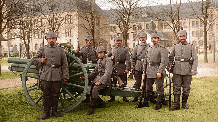 Impresionantes fotos de color que muestran la vida de los soldados en la Primera Guerra Mundial