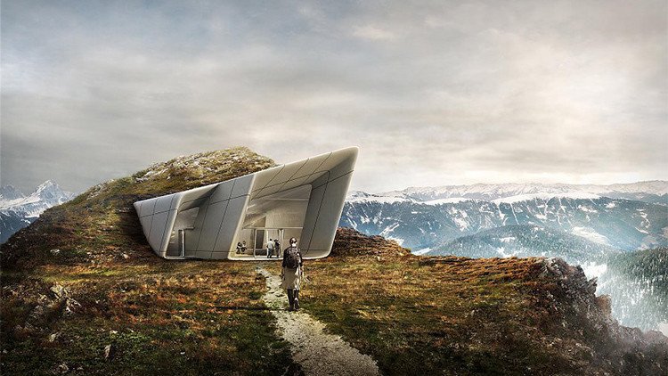 Fotos: Abren un impresionante museo futurista en los Alpes italianos