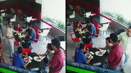 Nueva estrategia de robos: Cámaras de vigilancia graban asalto silencioso en un restaurante